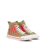 Diesel Y03233P2468 Unisex S-Athos Mix X Sneakers Olive