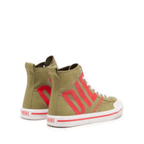 Diesel Y03233P2468 Unisex S-Athos Mix X Sneakers Olive