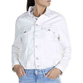 Replay W7703 Denim Jacket White