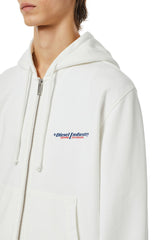 Diesel A037450Ajih-M-S-Ginn Hood Zip-Ind Sweat Cream
