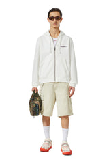 Diesel A037450Ajih-M-S-Ginn Hood Zip-Ind Sweat Cream