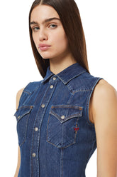 Diesel A038680 L De-Glo-F Dress Blue