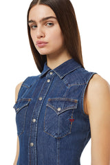 Diesel A038680 L De-Glo-F Dress Blue