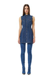 Diesel A038680 L De-Glo-F Dress Blue