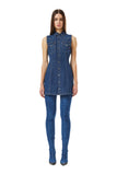 Diesel A038680 L De-Glo-F Dress Blue