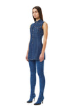 Diesel A038680 L De-Glo-F Dress Blue