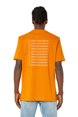 Diesel A085610Cjac Mens Knit Top -T-Shirts 7Dj Orange