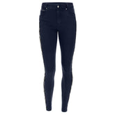 Freddy-Black-Jeans-With-An-Interwoven-Lateral-Band-In-Sequins-Blu-Navy