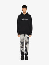 Givenchy Reverse Logo Fleece Hoodie in Black