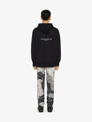 Givenchy Reverse Logo Fleece Hoodie in Black