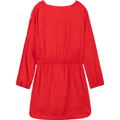 Boss J12201 Kids Ls Dress Red