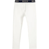 Boss J14228 Kids Sweat Pants Off White
