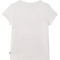 Boss J15430 Kids Short Sleeve T Shirt Off White