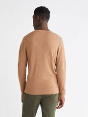 Calvin Klein Msw Merino Crew Neck Sweater Caramel