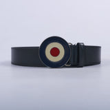 Bensherman Benb009 Target Buckle Leather Belt Black