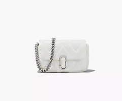 Marc Jacobs The Quilted Leather J Marc Mini Bag In Cotton