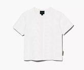 Marc Jacobs The Monogram Baby Tee In Eggshell Optic White