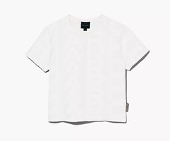 Marc Jacobs The Monogram Baby Tee In Eggshell Optic White