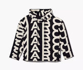 Marc Jacobs The Monogram Oversized Hoodie In Black Ivory