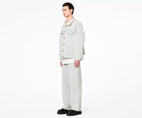 Marc Jacobs The Monogram Denim Jacket In Ice Blue