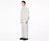 Marc Jacobs The Monogram Denim Jacket In Ice Blue