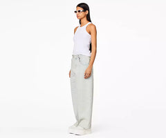 Marc Jacobs The Monogram Denim Pant In Ice Blue