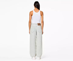 Marc Jacobs The Monogram Denim Pant In Ice Blue