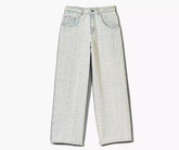 Marc Jacobs The Monogram Denim Pant In Ice Blue