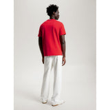 Tommy Hilfiger Mw32589 Msw Monogram Applique Tee Red