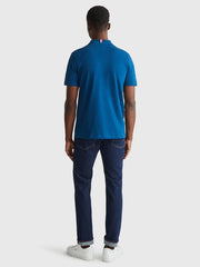 Tommy Hilfiger Mw32589 Msw Monogram Applique Tee Dark Blue