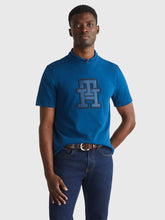 Tommy Hilfiger Mw32589 Msw Monogram Applique Tee Dark Blue