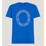 Tommy Hilfiger Mw33042 Msw Embroidery Roundel Tee Blue