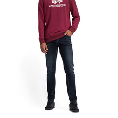 Alpha Industries Mens Strech Denim Dark Blue
