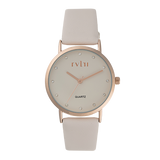 Rvlri Lds Rg Dial Nude Leather Watch For Women
