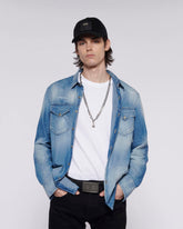 John Richmond Rmp23154 Shirt Denim Heimete Blue