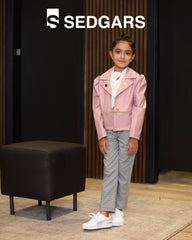Girls 00963 3Pc With Pants Jacket And Blouse Pink