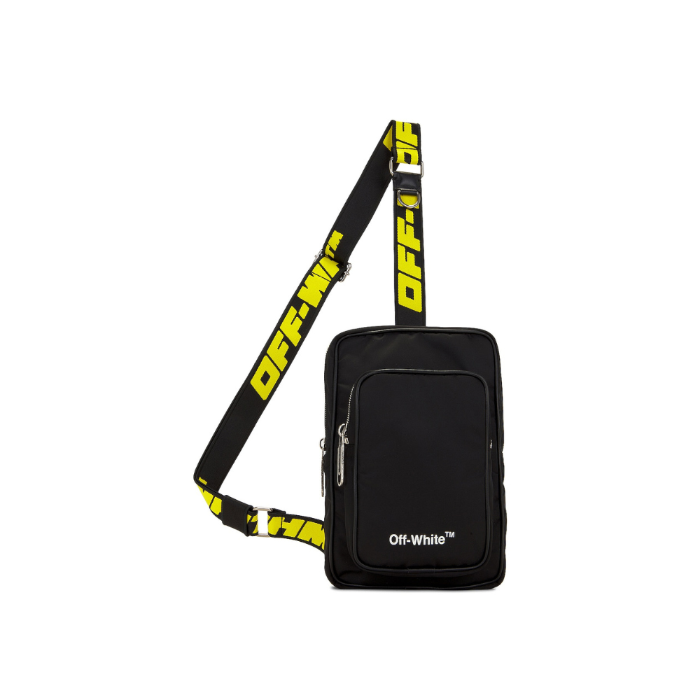 Off White Hard Core Nylon Sling Bag Black