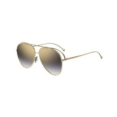 Fendi Gold Frame Gold Mirror Lens