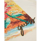 Guess Lds Ss Positano Rose Easy Tee C76007 Cream