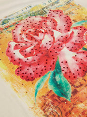 Guess Lds Ss Positano Rose Easy Tee C76007 Cream