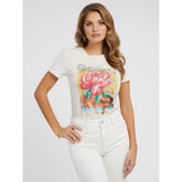 Guess Lds Ss Positano Rose Easy Tee C76007 Cream