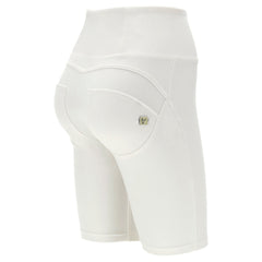 Freddy Wrap Up Push Up Biker Shorts Eco-F White