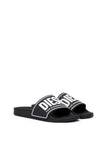 Diesel Mayemi Cc Sandals M Black And White