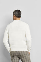 Bugatti Knit Jumper In Ecru