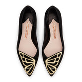 Sophia Webster Saw23092 Butterfly Flat Black N Gold