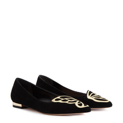 Sophia Webster Saw23092 Butterfly Flat Black N Gold