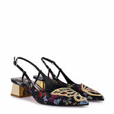 Sophia Webster Saw230 Butterfly Low Slingback Midnight