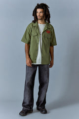 Diesel -M-S-Mac-22-B Shirt Olive