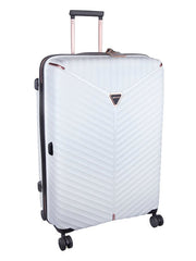 Cellini Allure Medium 4 Wheel Trolley Case White