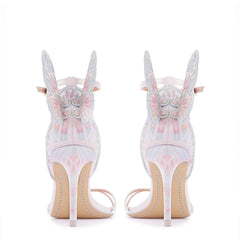 Sophia Webster Sbr23113 Chiara Embroidery Mid Sandal Ivory